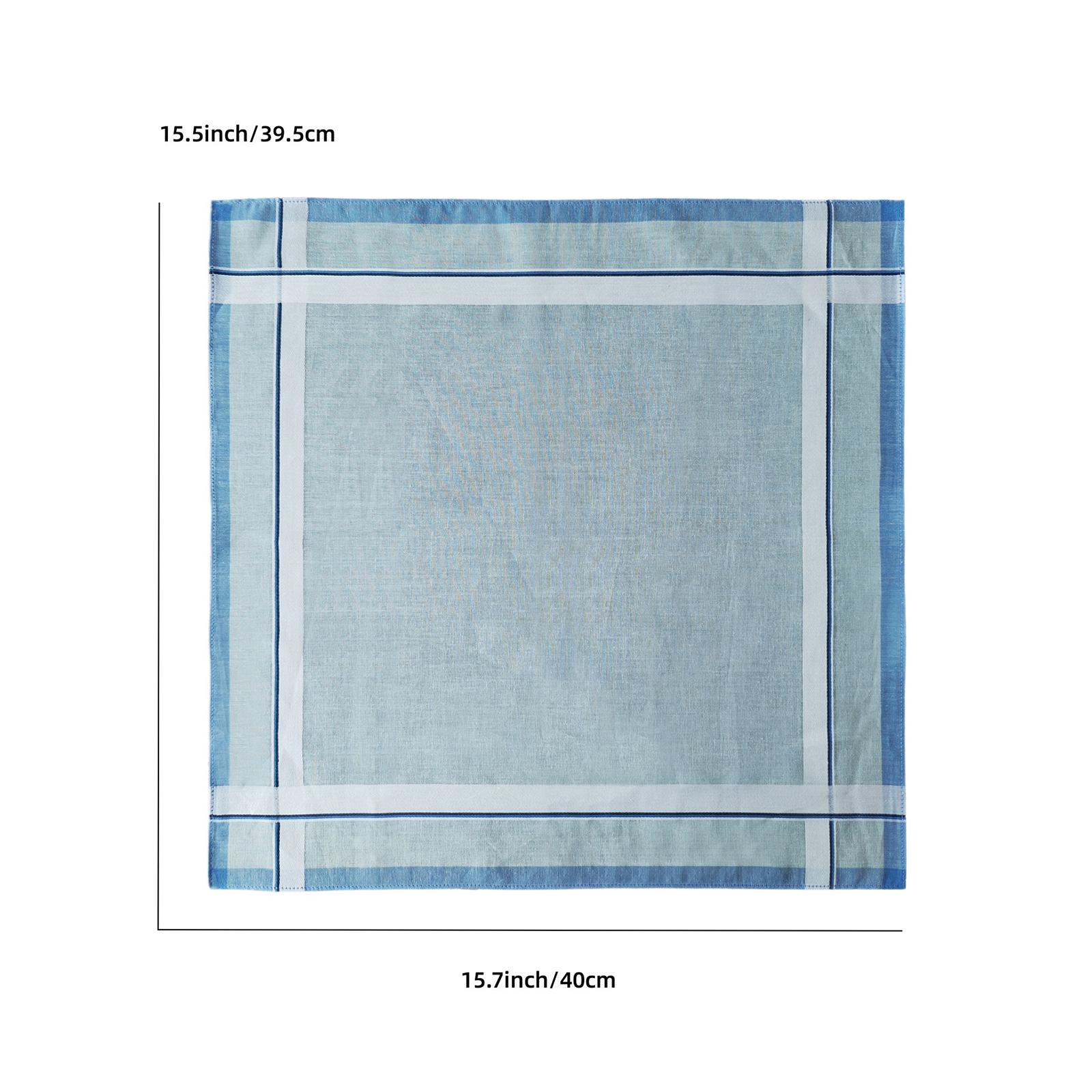 Handkerchief Cotton Men - 6Pcs Pocket Square Hankies 40cm Cotton