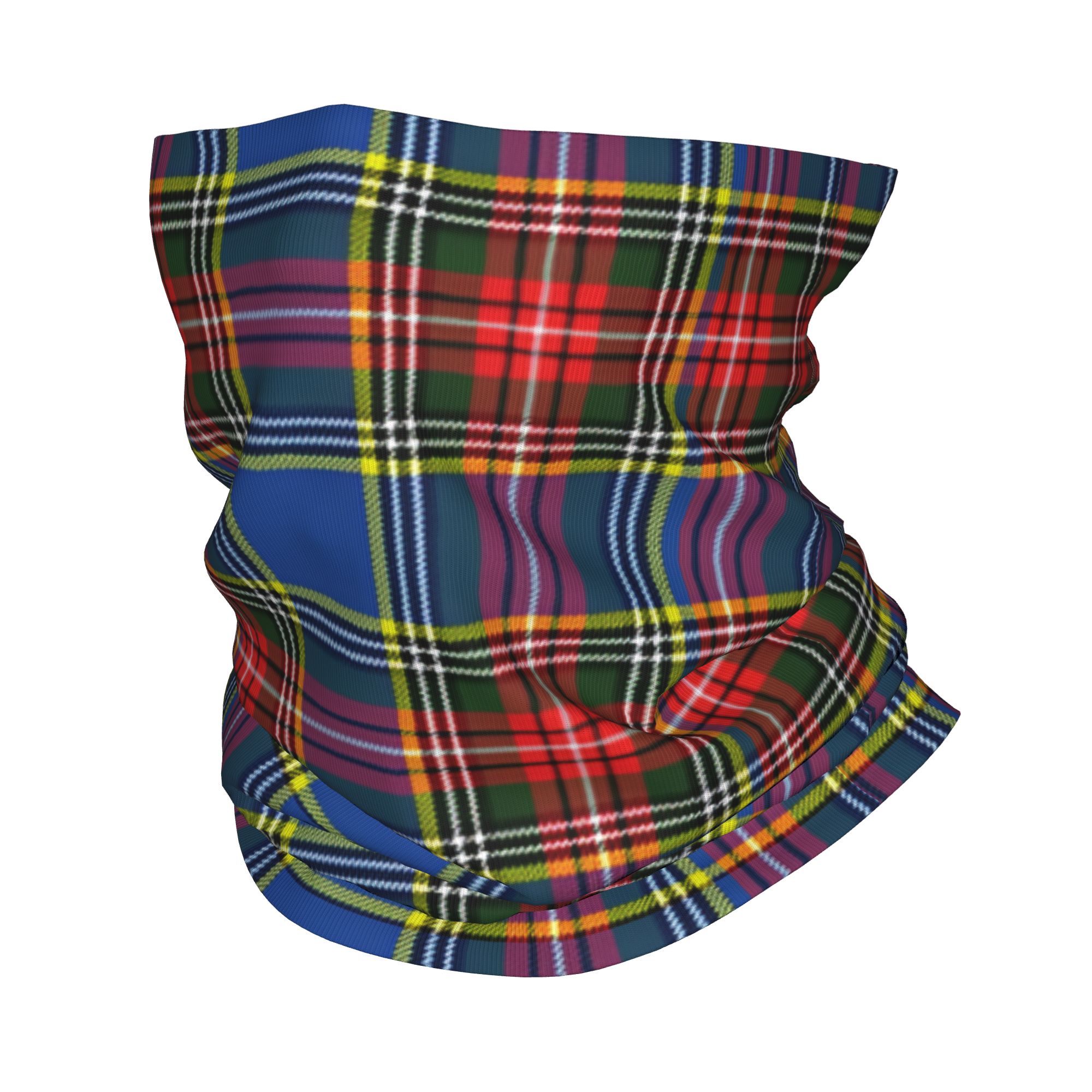 Neck Warmer Tube - Custom Royal Tartan Plaid Winter Headband