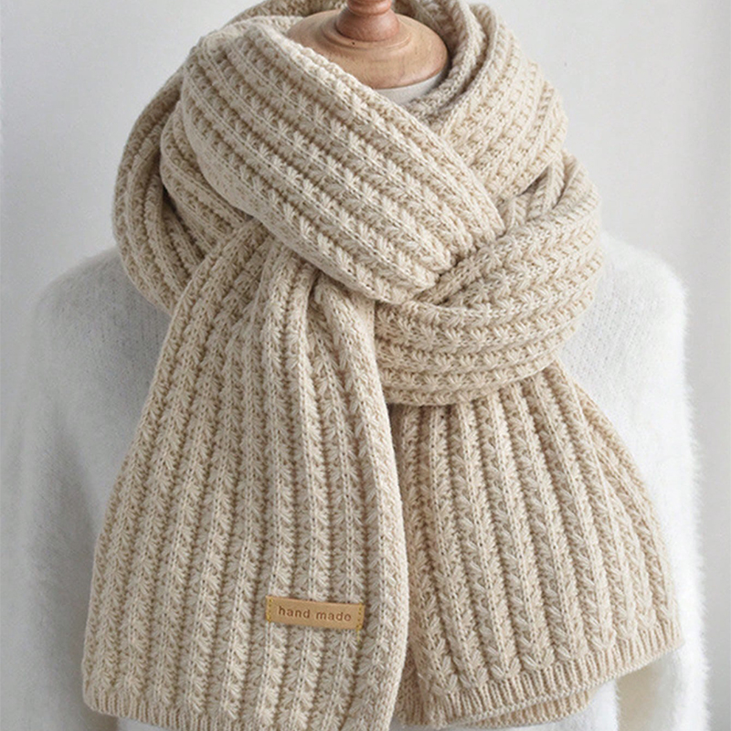 Thick Cable Knit Warm Cashmere - Muffler Men Wool 评论和价格