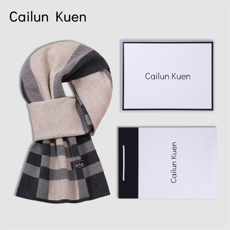 New Men's Versatile Wool Blend - Muffler Men Wool 评论和价格
