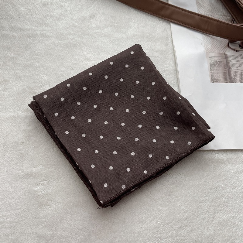 Lady Hair Dot Scarf Female Cot - Bandana Cotton 评论和价格