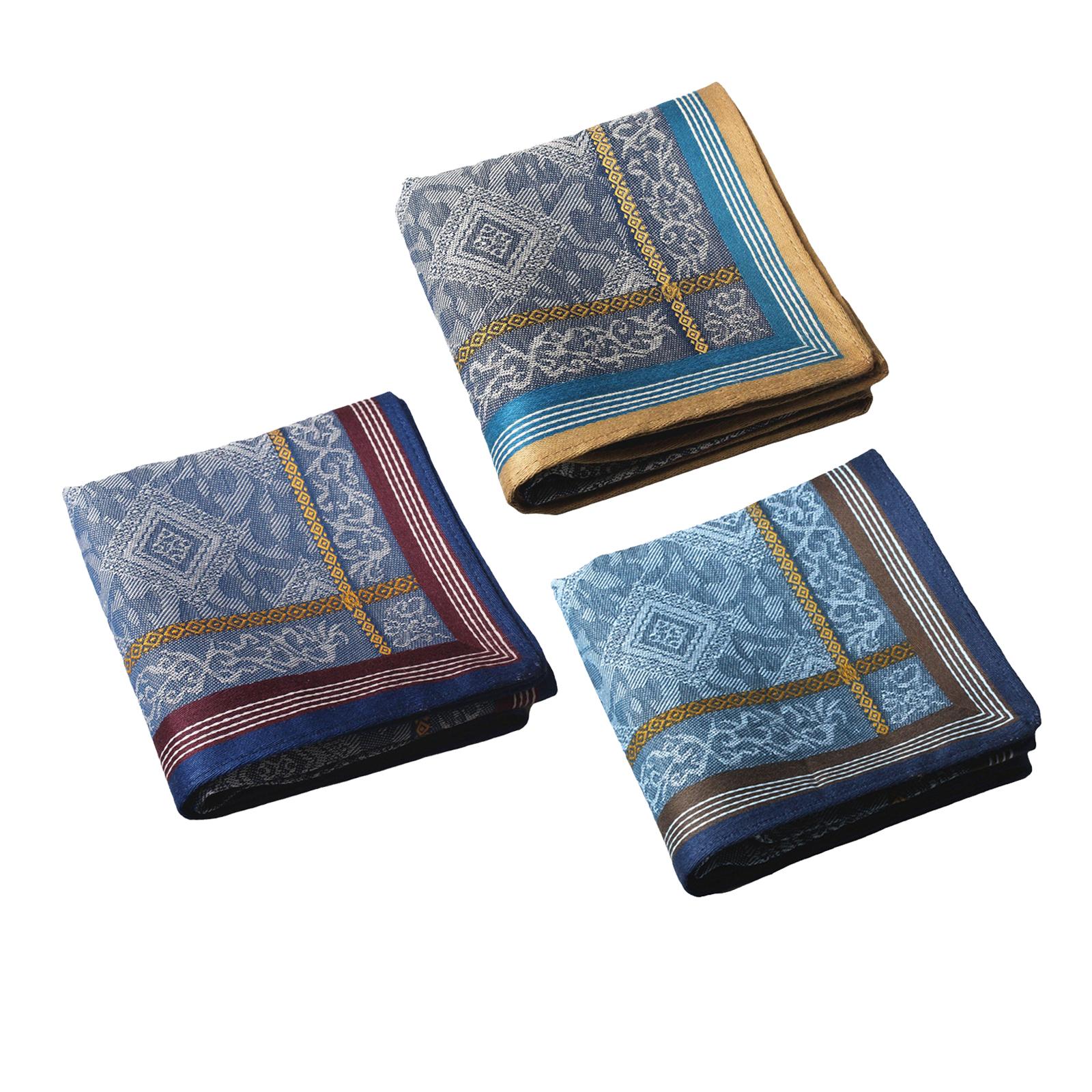 3x Mens Handkerchief Hankies P - Handkerchief Cotton Men 评论和价格
