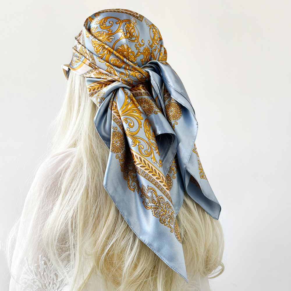 Silk Shawl Satin Square Scarf  - Scarf Silk Square 评论和价格