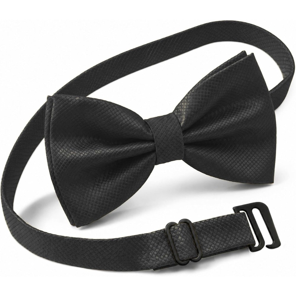 Polyester Solid Pretied Bow Ti - Bow Tie Pre Tied 评论和价格