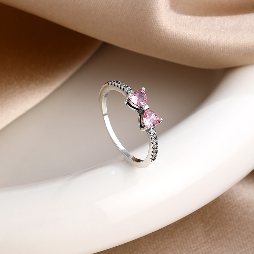 925 Sterling Silver Red Pink W - Tie Clip Silver 评论和价格
