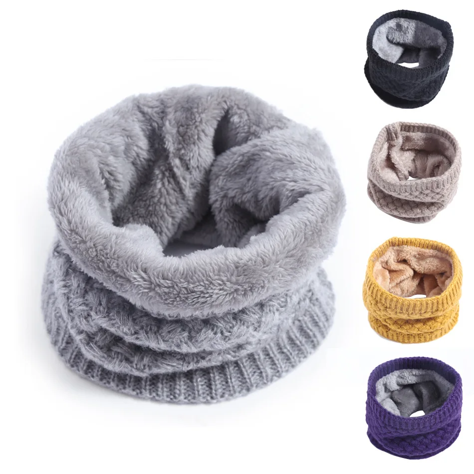 Kids Girls/Boys Winter Knitted - Infinity Scarf Knit 评论和价格