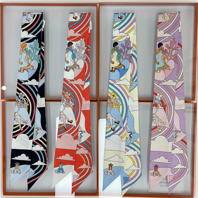 Women 100% Mulberry Silk Scarf - Ascot Neck Scarf 评论和价格