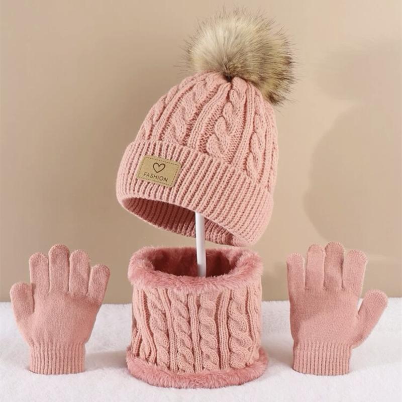 Toddler Kids Pom Pom Decor Bea - Infinity Scarf Knit 评论和价格