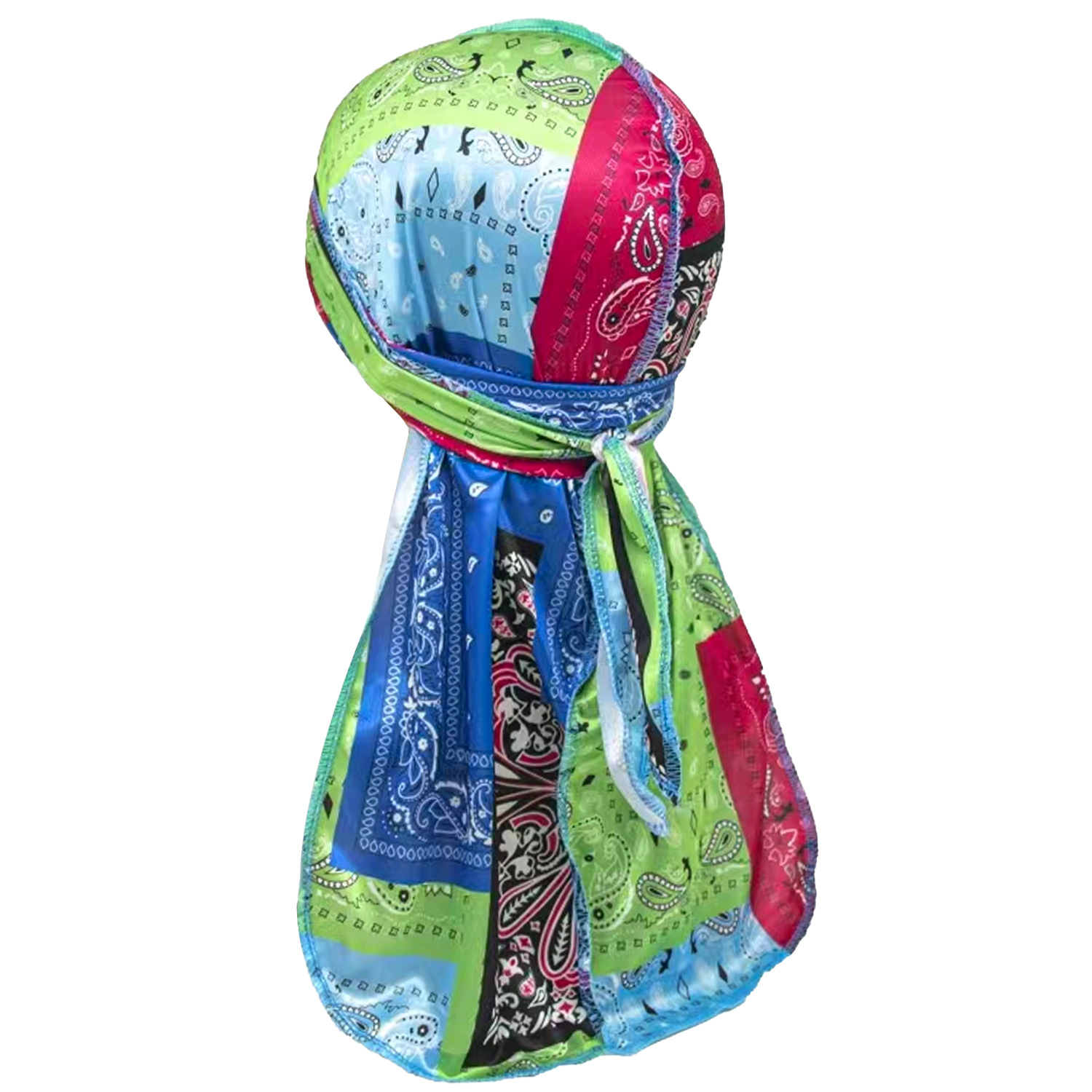 Paisley Printing Silky Durags  - Bandana Doo Rag 评论和价格