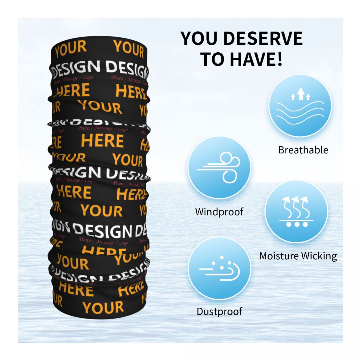 Custom Your Design Here Bandan - Neck Warmer Tube 评论和价格