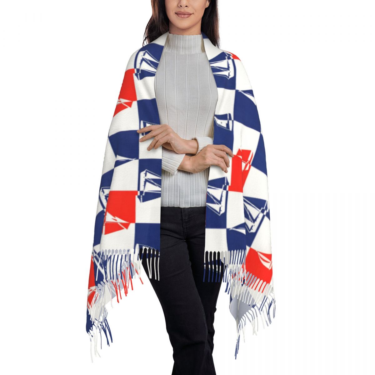 Sailing Ship Ocean Scarf Fall  - Pashmina Wrap Large 评论和价格