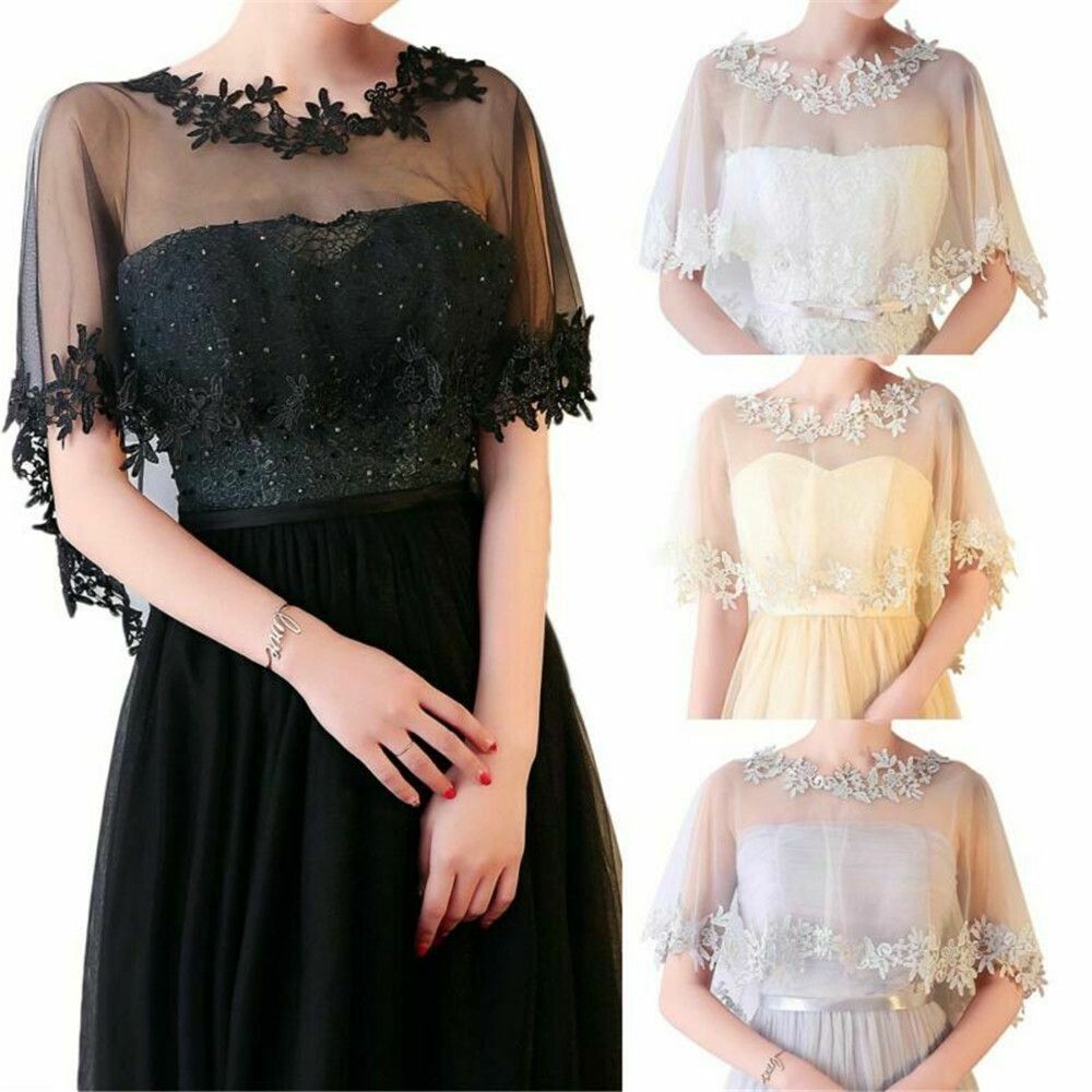 Women Party Bridal Casual Lace - Stole Wedding Shawl 评论和价格