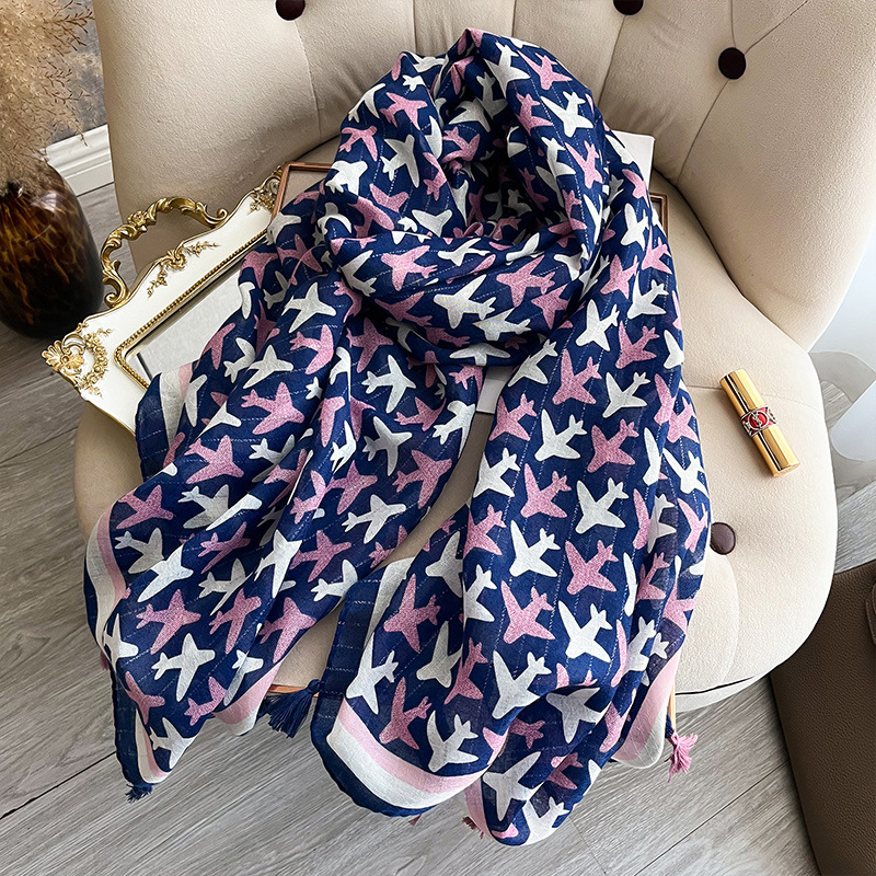 Luxury Brand Scarf Cotton Shaw - Pashmina Wrap Large 评论和价格