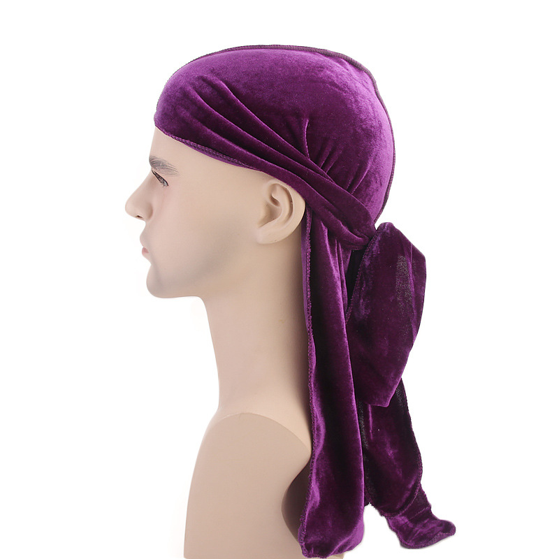 New Luxury Men's Velvet Durags - Bandana Doo Rag 评论和价格