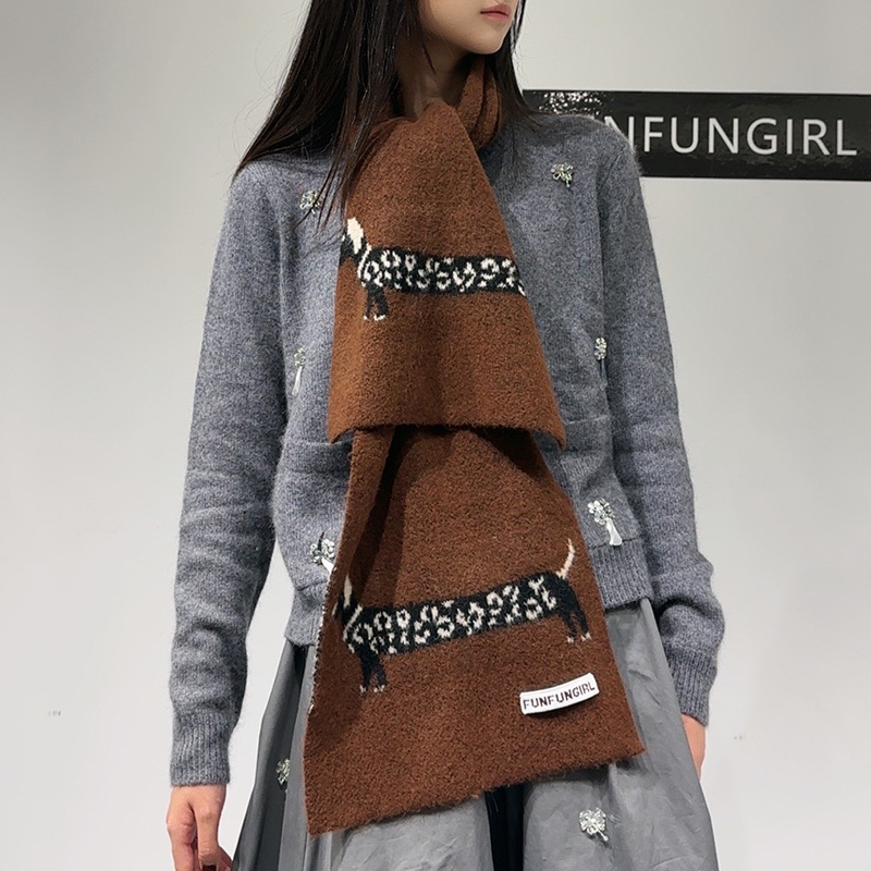 Korean Version Wool Blend Pupp - Muffler Men Wool 评论和价格