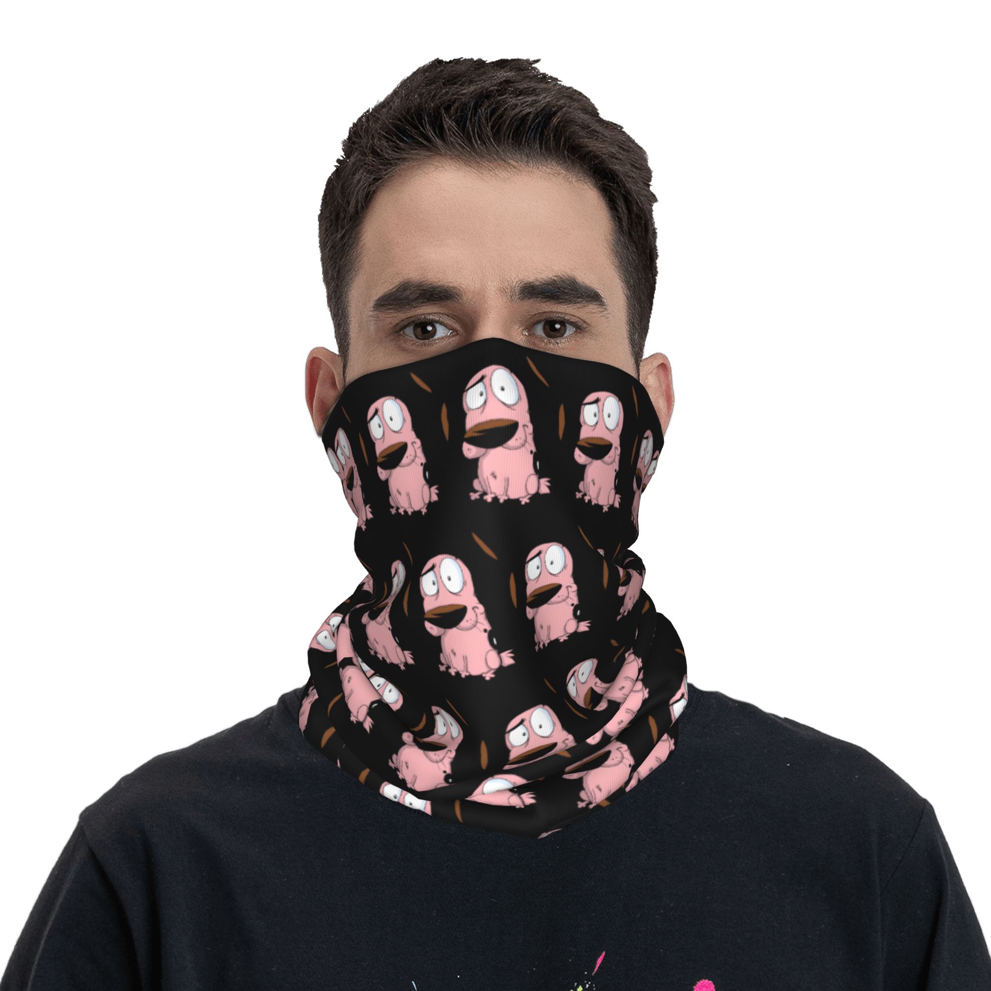 Custom Cartoon Courage Dog Win - Neck Warmer Tube 评论和价格