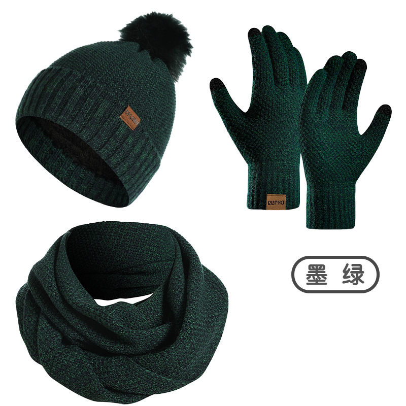 Women Winter 3Pcs Fleece Lined - Infinity Scarf Knit 评论和价格