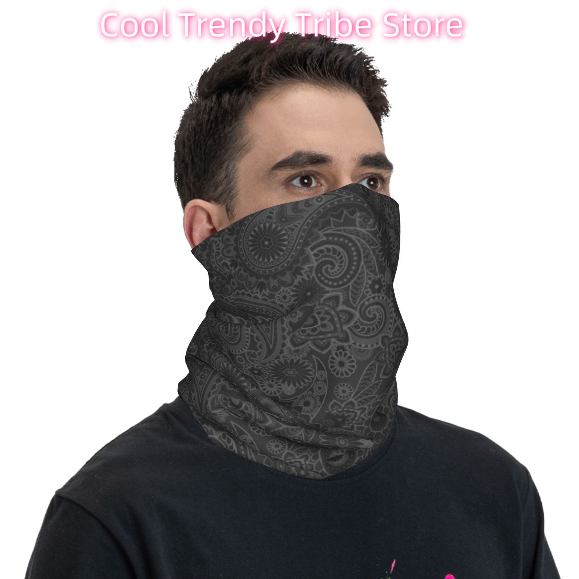 Custom Paisley Chicano Bandana - Neck Warmer Tube 评论和价格