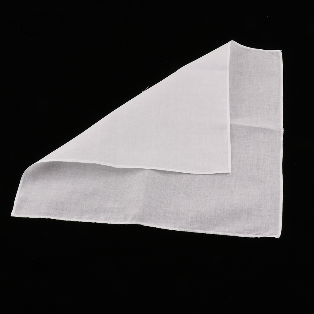 20/40pcs Plain Check Pocket Sq - Handkerchief Cotton Men 评论和价格