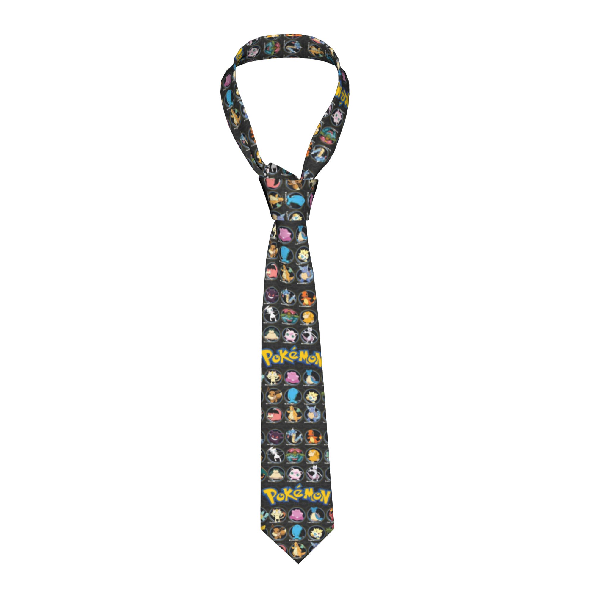 Cartoon Pokemon Characters Nec - Skinny Tie Men 评论和价格