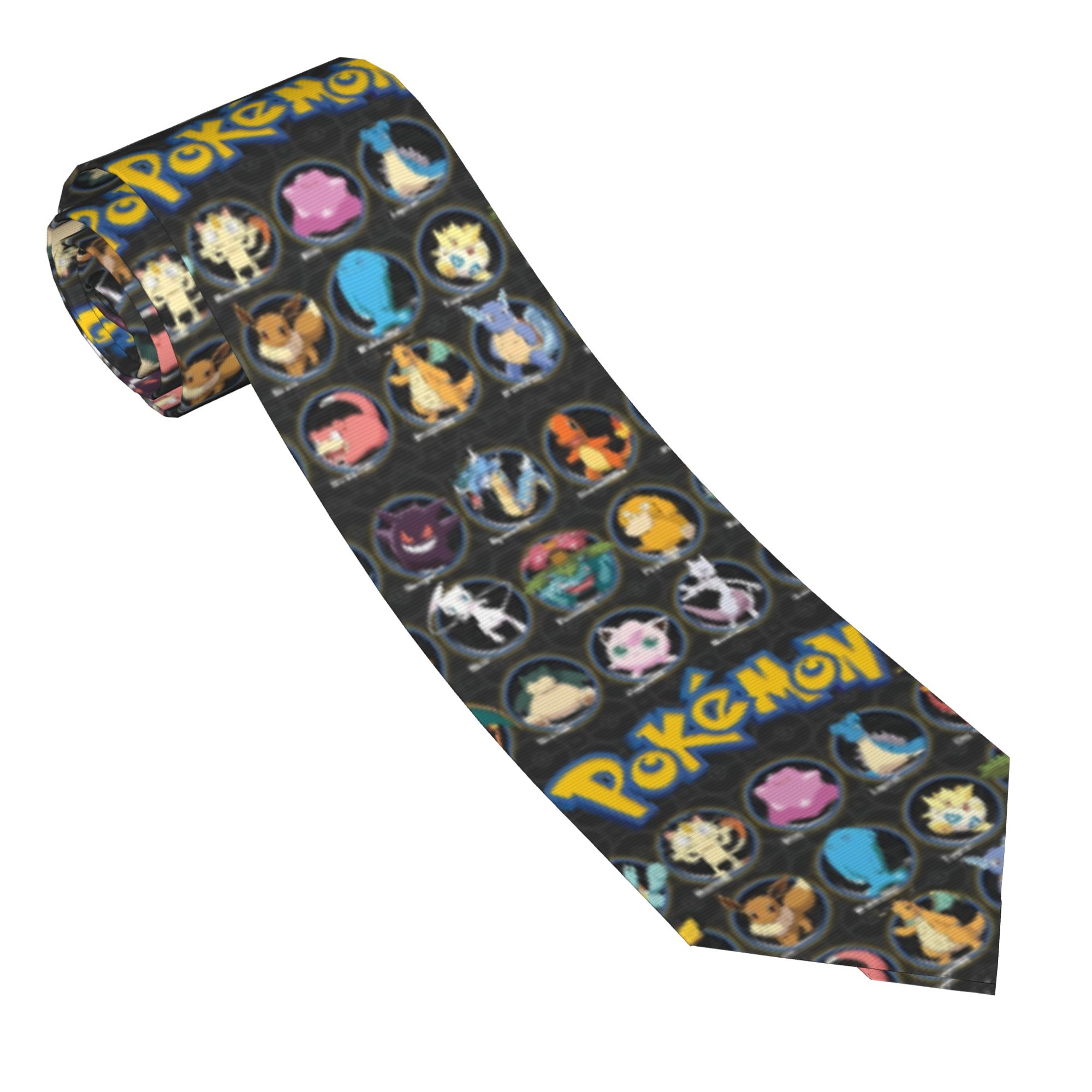 Cartoon Pokemon Characters Nec - Skinny Tie Men 评论和价格
