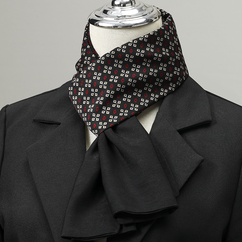 Men's Scarf Imitation Silk Nec - Ascot Neck Scarf 评论和价格