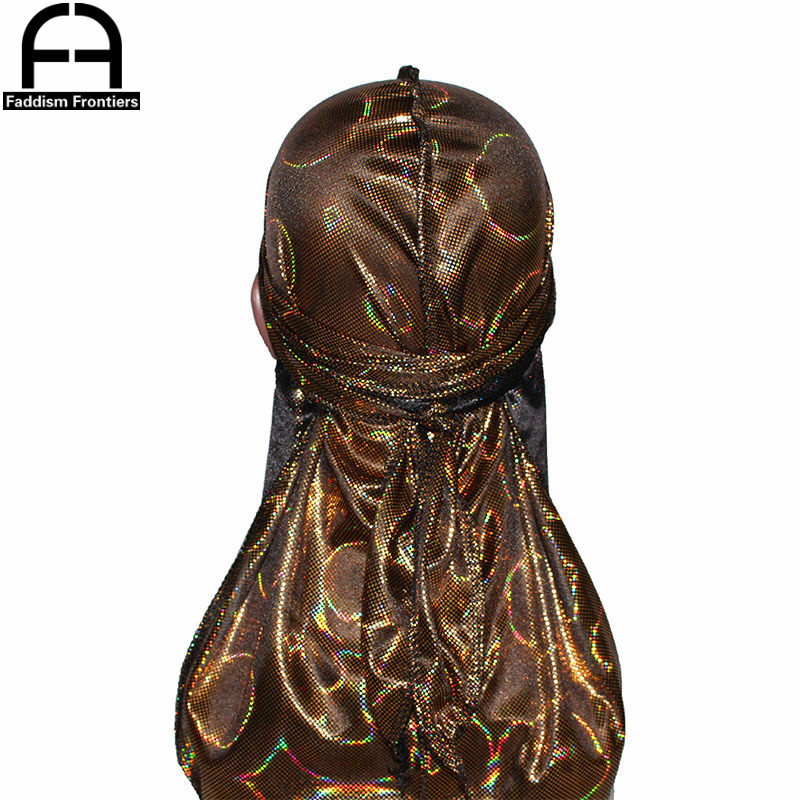 New Men's Colorful Sparkly Sil - Bandana Doo Rag 评论和价格