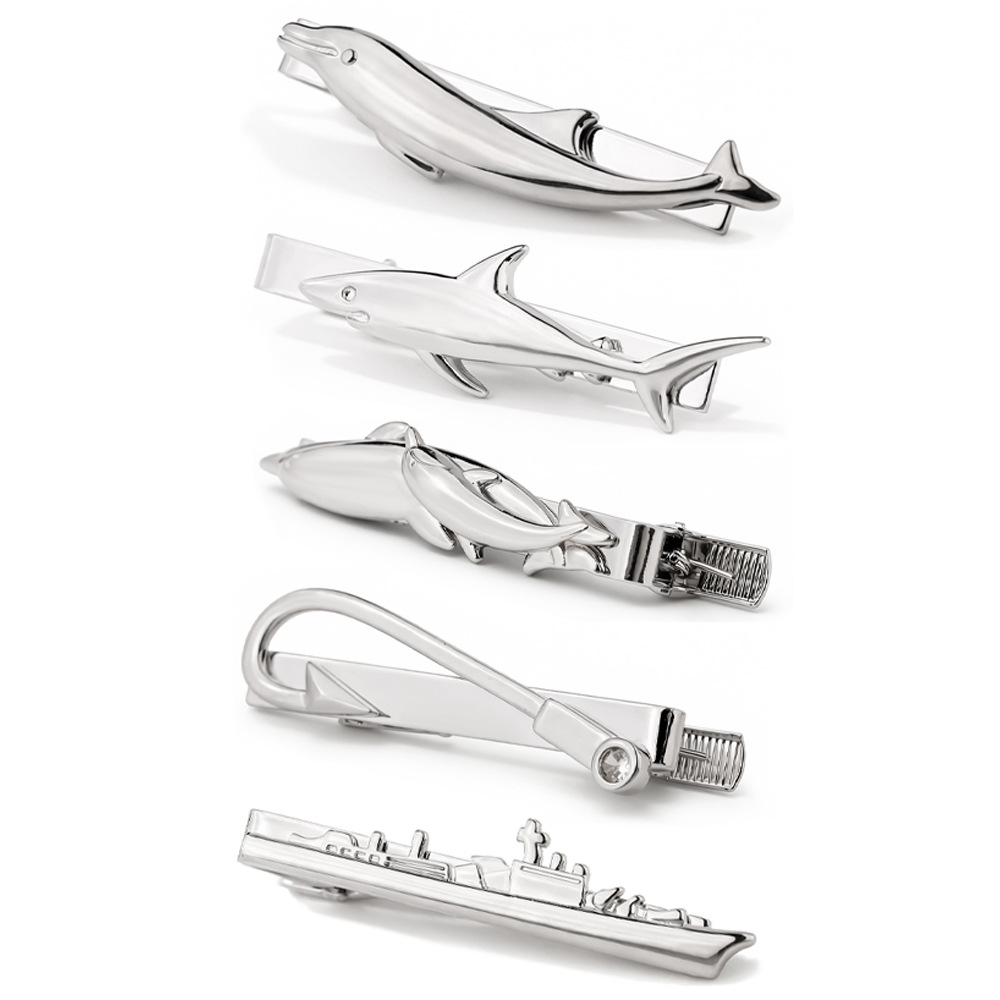 Creative Marine Animal Tie Cli - Tie Clip Silver 评论和价格