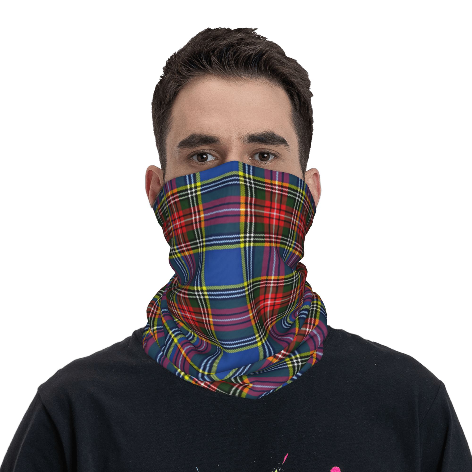 Custom Royal Tartan Plaid Wint - Neck Warmer Tube 评论和价格