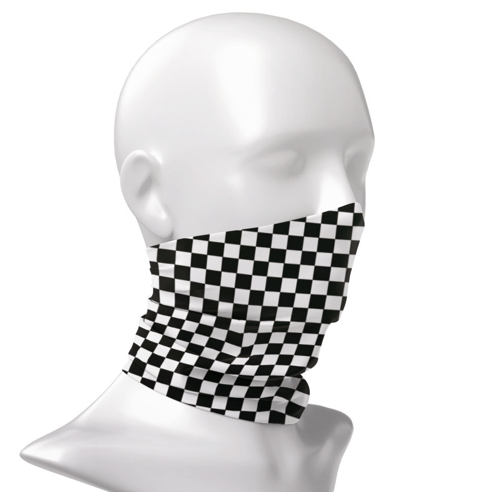 Checkered Ska Printed Headband - Neck Warmer Tube 评论和价格
